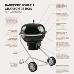 Barbecue Charbon Air F60 - Rosle* -Cuisine BBQ barbecue charbon rosle f60 4004293250063 9
