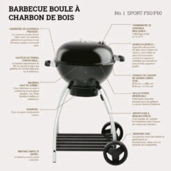 Barbecue Charbon Sport F60 - Rosle* -Cuisine BBQ barbecue charbon rosle sport f60 4004293250056 6