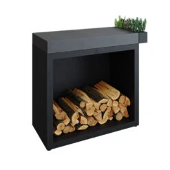 Billot Noir 90 Cm Céramique Anthracite - Ofyr