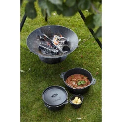 Brasero Junko ø60 Cm Fonte + Trépied + Grille Acier Chromé + Housse - Barbecook -Cuisine BBQ brasero junko trepied grille housse barbecook 5400269202156 4