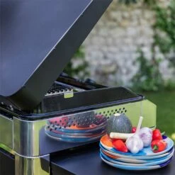 Combo Plancha Gaz Fusion 60 Inox Marin 2 Brûleurs Avec Chariot - ENO -Cuisine BBQ combo fusion 60 inox eno 3224780043386 7