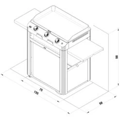 Combo Plancha Gaz Fusion 75 Inox Marin 3 Brûleurs + Chariot - ENO 14 Combo Plancha Gaz Fusion 75 Inox Marin 3 Brûleurs + Chariot - ENO -Cuisine BBQ combo fusion 75 inox eno 2020000038122 5