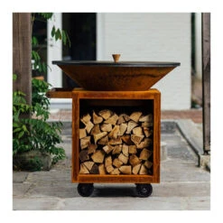 Couvercle Pour Brasero 100 Cm - Ofyr -Cuisine BBQ couvercle protection acier Ofyr 7430440799753 2