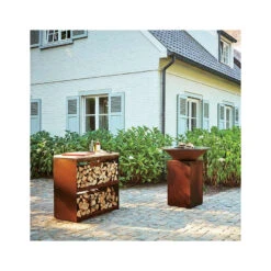 Meuble Dressoir Range-bois Acier Corten - Ofyr -Cuisine BBQ dessoir ofyr range bois brasero 7430440898852 2