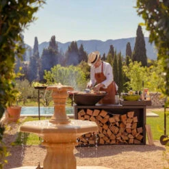 Brasero OFYR Island Noir 85 Céramique Gris Foncé + Housse -Cuisine BBQ island noir 85 100 ceramique gris fonce 2020000019978 2