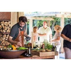 Brasero Plancha OFYR Island 100 En Corten + Plan De Travail Teck -Cuisine BBQ ofyr island 100 brasero plancha 7430440898821 3