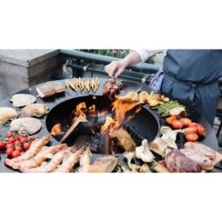 Brasero Plancha OFYR Island 100 En Corten + Plan De Travail Teck -Cuisine BBQ ofyr island 100 brasero plancha 7430440898821 7