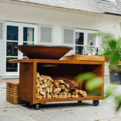 Brasero Plancha Island Corten PRO 100 Bois De Teck + Housse - Ofyr 10 Brasero Plancha Island Corten PRO 100 Bois De Teck + Housse - Ofyr -Cuisine BBQ ofyr island pro 100 teck 2020000022121 3