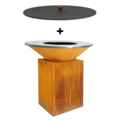 Pack Brasero Classic 100 Corten + Couvercle - OFYR