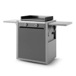 PACK Combo Plancha Gaz Modern 60 Acier Gris / Noir + Chariot + Kit De Nettoyage - Forge Adour -Cuisine BBQ pack combo modern 60 gaz 2020000034766 2