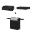 Pack Plancha Gaz Modern 60 Noir - Forge Adour