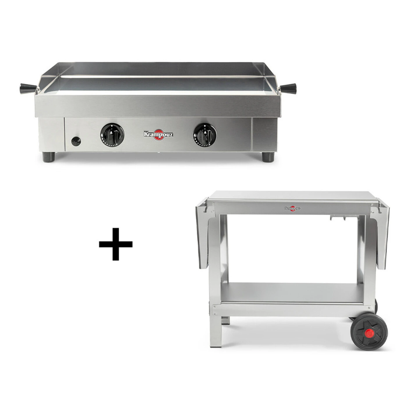 Pack Plancha Gaz Saveur 64 Cm + Desserte Plein Air - Krampouz 1 Pack Plancha Gaz Saveur 64 Cm + Desserte Plein Air - Krampouz