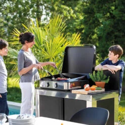 Plancha Enosign 65 Inox Et Noir Avec Capot - ENO* -Cuisine BBQ plancha enosign 65 inox et noir capot 3224780041207 7