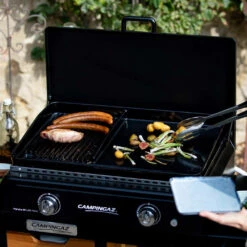 Plancha Gaz Blue Flame LXD Twin + Couvercle - Campingaz -Cuisine BBQ plancha gaz blue flame lxd twin campingaz 3138522119416 3