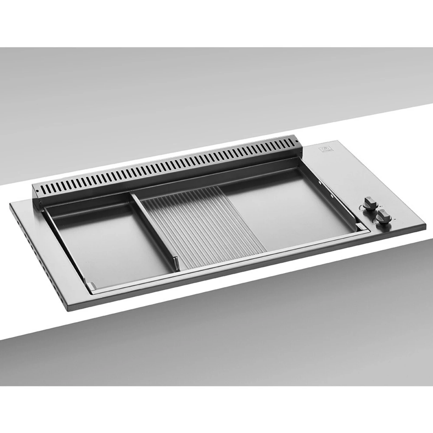 Plancha Gaz Encastrable Oasi 80 Mix Lisse Rainurée - Planet 2 Plancha Gaz Encastrable Oasi 80 Mix Lisse Rainurée - Planet – Image 2