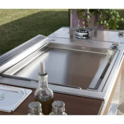Plancha Gaz Oasi 80 Encastrable Lisse - Planet -Cuisine BBQ plancha planet oasi 80 lisse 8033945789053 2