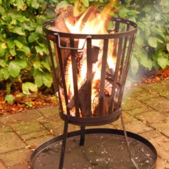 Plateau à Cendres Rond Braséro - Esschert Design -Cuisine BBQ plateau a cendres rond pour brasero 8714982044595 2