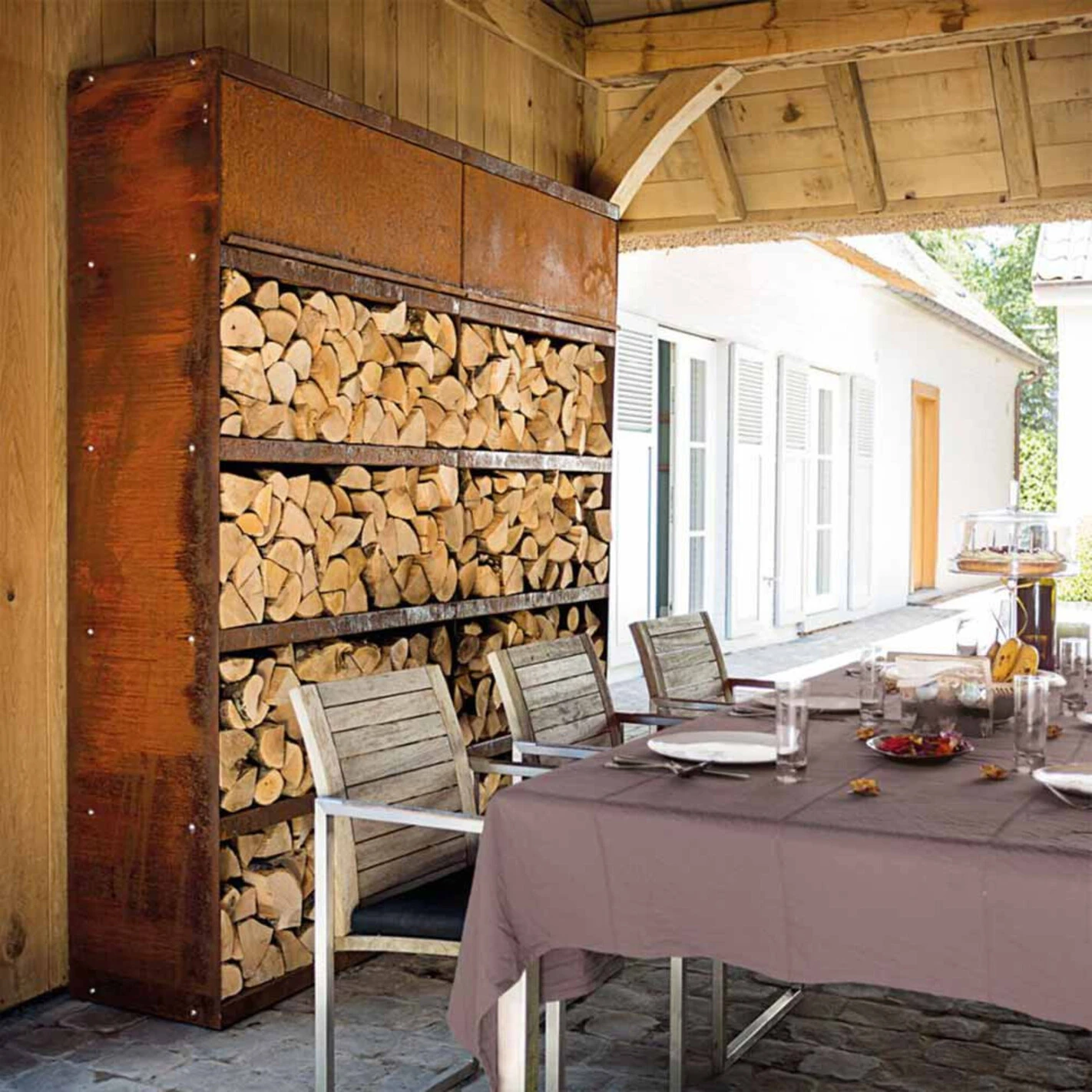 Etagère Range Bois Corten 100 - Ofyr 4 Etagère Range Bois Corten 100 - Ofyr – Image 4