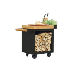 Table Mise En Place Noire Pro 65 Bois De Teck - Ofyr 6 Table Mise En Place Noire Pro 65 Bois De Teck - Ofyr -Cuisine BBQ table noire pro 65 teck 2020000022084 2